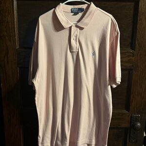 Ralph Lauren Men's Light Pink Polo Shirt, Size XL